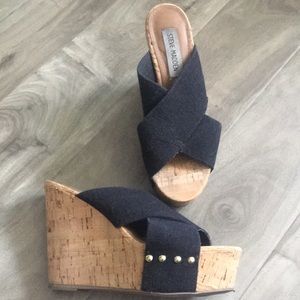 Steve Madden cork wedge sandal